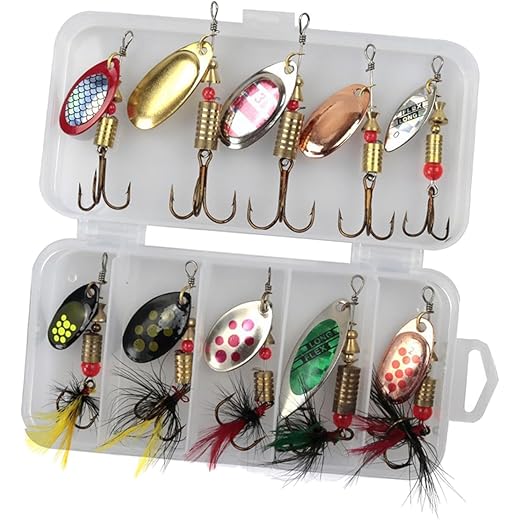 Fishing Lures Spinnerbait 10 Pieces