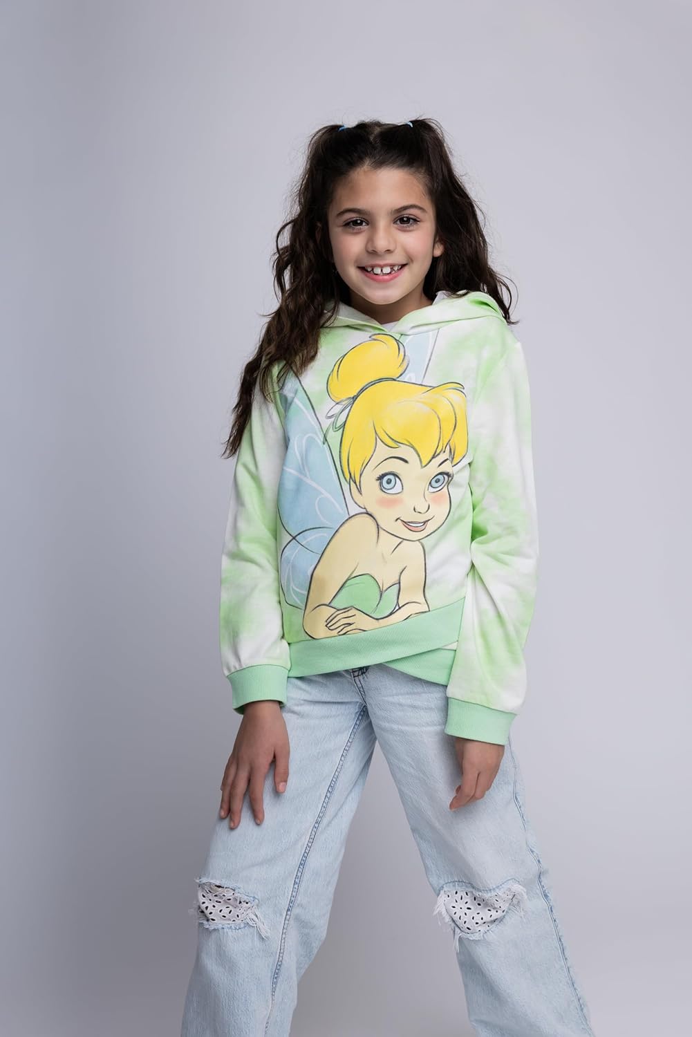 Disney Lilo & Stitch Girls French Terry Crossover Hoodie Toddler to Big Kid - Image 2