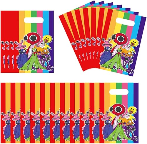 30 bolsas de regalo de fiesta de amigos del arcoíris bolsas de regalo para amigos del arcoíris suministros de fiesta decoración de cumpleaños bolsas