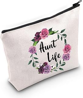 LEVLO Nana Mom Aunt Gift Nana/Mom/Aunt Life Makeup Bags for Birthday Gift Mother's Day Gift (aunt life), aunt life