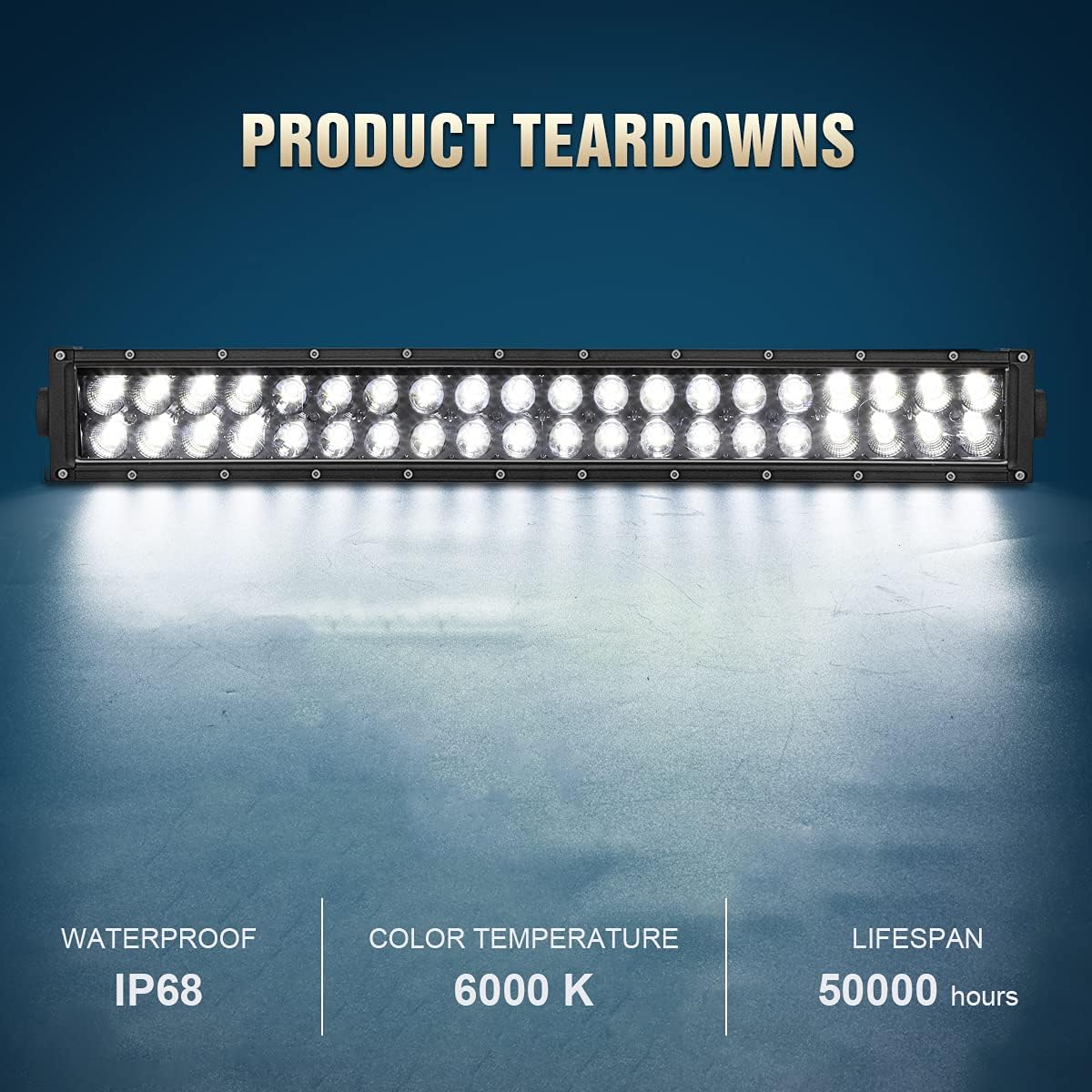 Mofun 180W 32" LED Light Bar w/Remote Switch Wiring Kit & Front Bumper Mount Brackets Compatible with Toyota Tacoma 2016-2023
