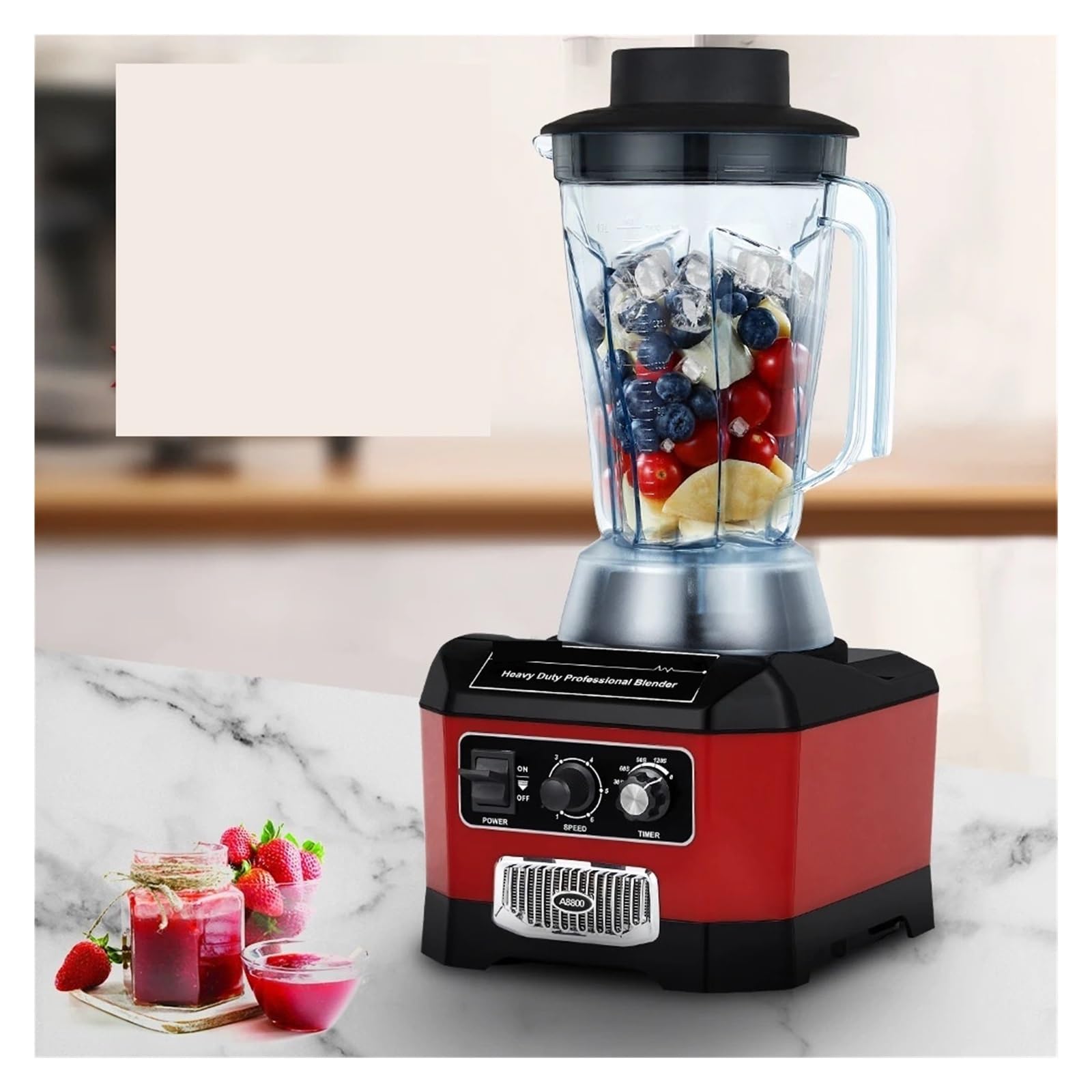 Frullatore Da Bar, For Alimenti, Spremiagrumi, Tritaghiaccio, Max 2200W Mescolamento Energico