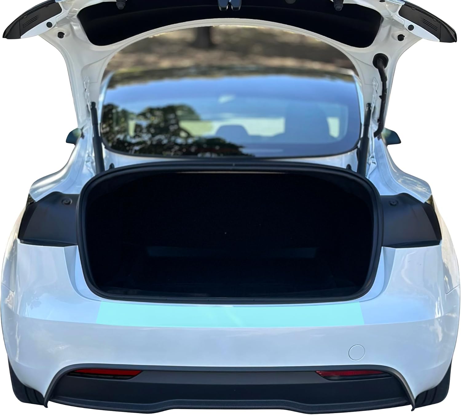 TWRAPS Trunk Rear Bumper 8mil PPF for Tesla Model 3 Highland 2024-2026 Clear Paint Protection Film Shield Guard, Self Healing No Fade Premium Cover