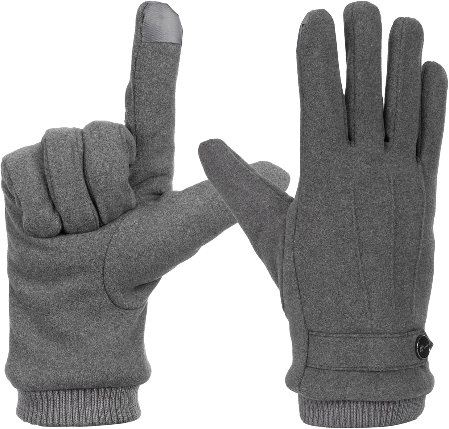 Winter Warm Fleece Gloves for Men - Lighweight Thermal Touchscreen Snow Gloves for Cold Weather - Image 6