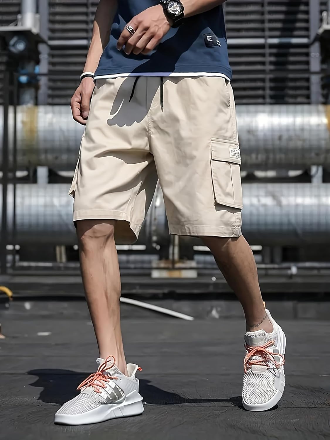 4 Pack Boys Cargo Shorts Quick Dry Hiking Shorts Lightweight Athletic Short with Zipper Pockets Outdoors - Image 3