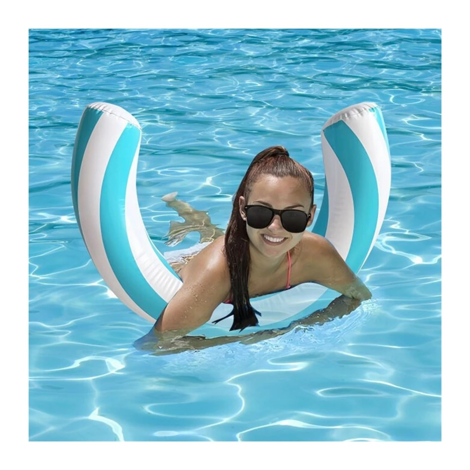 hinchables para Piscina 1 Flotador Inflable for Piscina a Rayas | Accesorio Tubo Anillo Adulto Juguetes Acuáticos De Verano