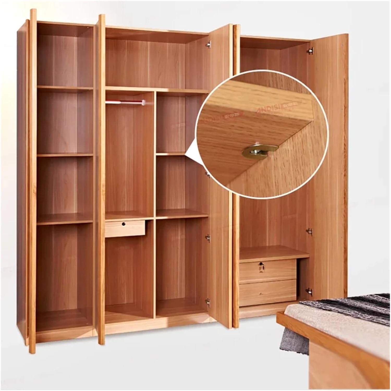 6 Sets of Concealed Two-in-one Connecting Screw Fasteners(D)