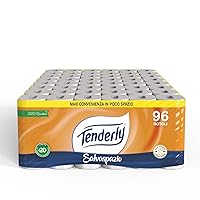 Tenderly Salvaspazio, 96 Rotoli di Carta Igienica