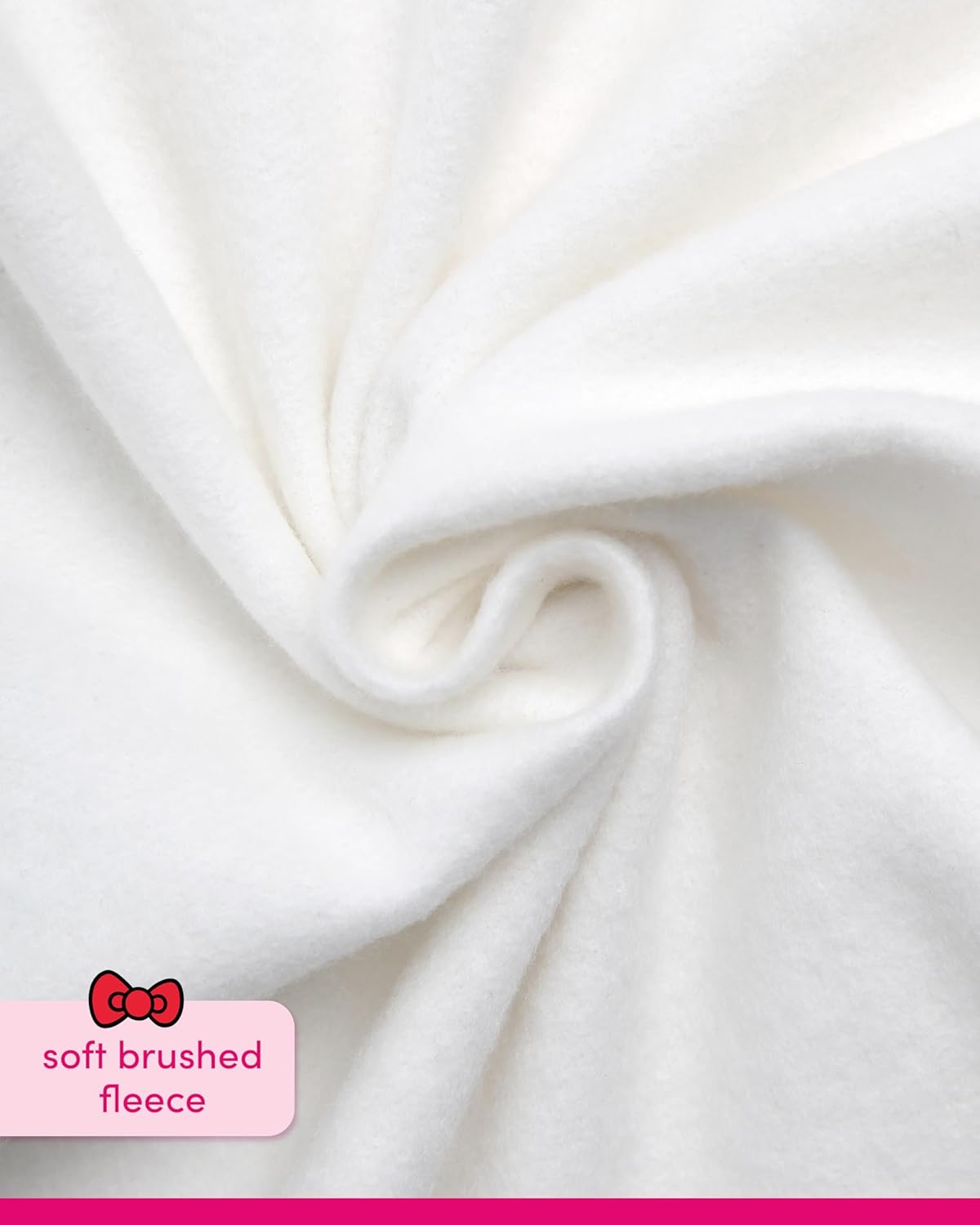 Hello Kitty Girls Hoodie - Soft Fleece Breathable Full Zip Up Hoodie - Casual Fashion Sweatshirt for Girls (Sizes 4-12) - Image 4