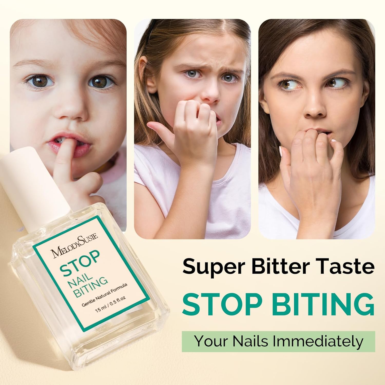 Melodysusie Handheld UV Light MelodySusie 15ML Nail Biting Treatment