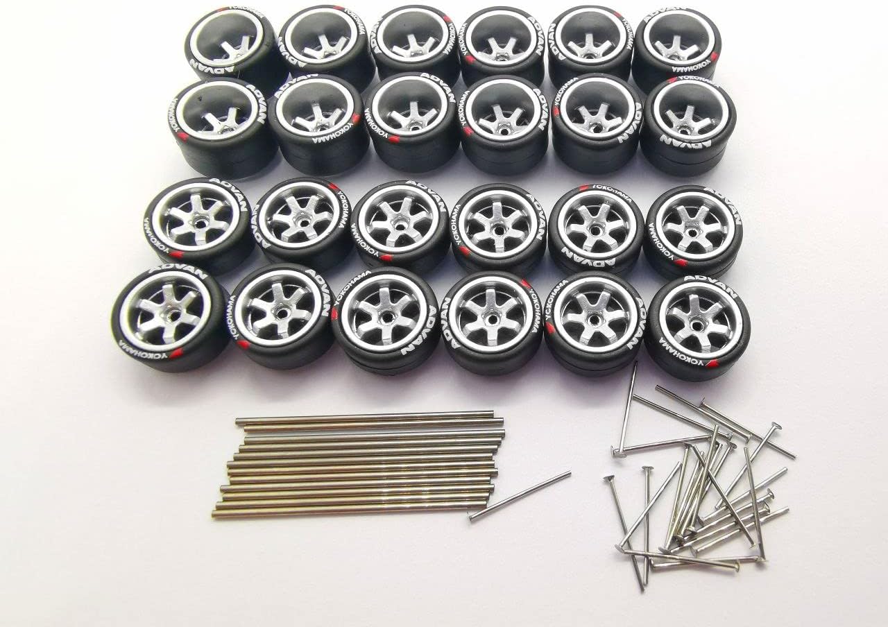 164 Scale Model Car Replacement Wheels and Rubber Tires