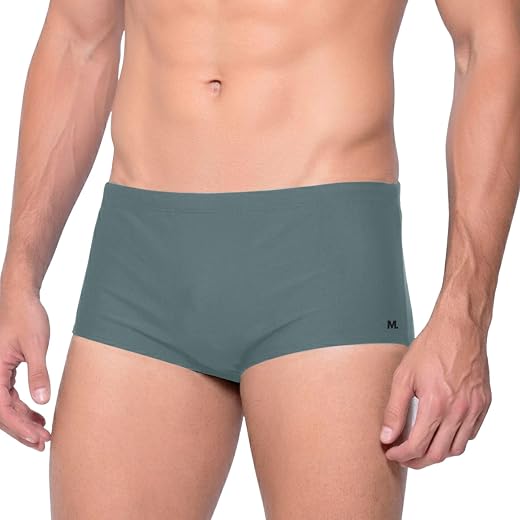 Sungão de Praia Mash Natação Lycra Xtra® Resistente ao Cloro UV 50+ Lisa Masculina Verão