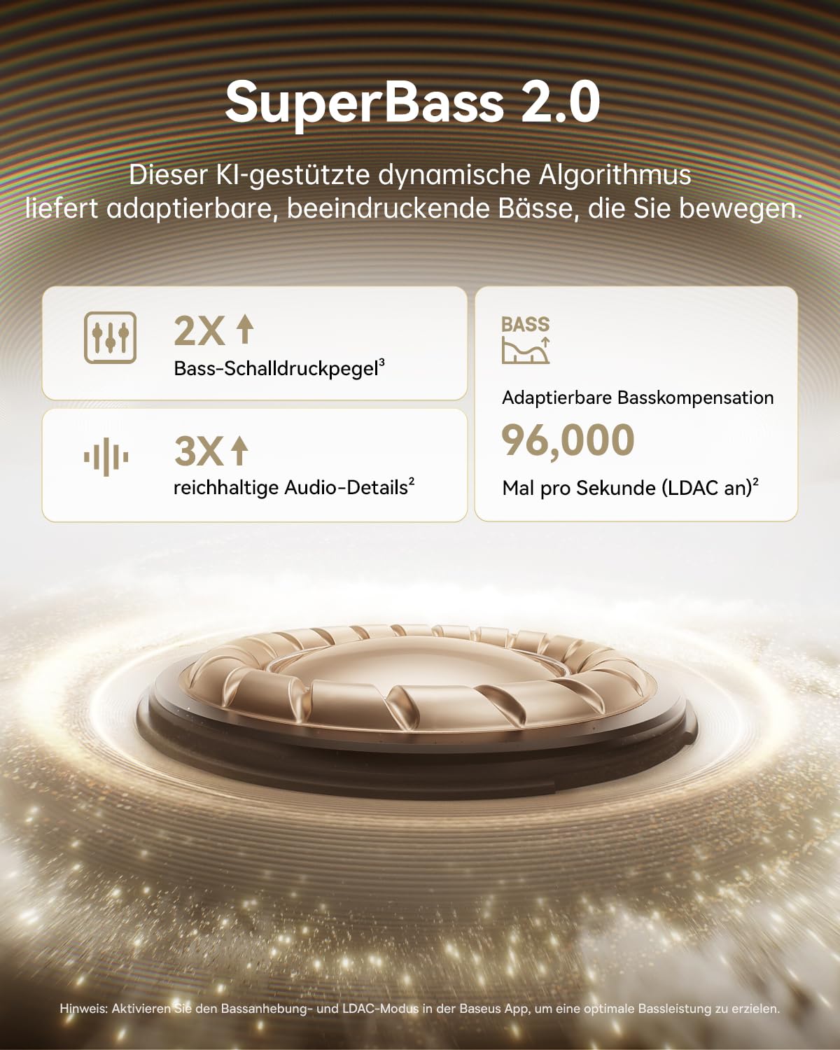 Baseus MC1 Pro Open Ear Kopfhörer, Ohrclip mit Beeindruckender Klang, Adaptiver Bassverstärkung, Bluetooth 6.0, Geräuschunterdrückung bei Anrufen, IP67, 40H Akk, 5,0g Buds - Schwarz