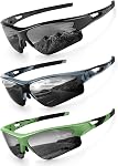 KALIYADI Sports Sunglasses for Men, Polarized Sun Glasses for Men Women Youth Baseball Softball with UV Protection