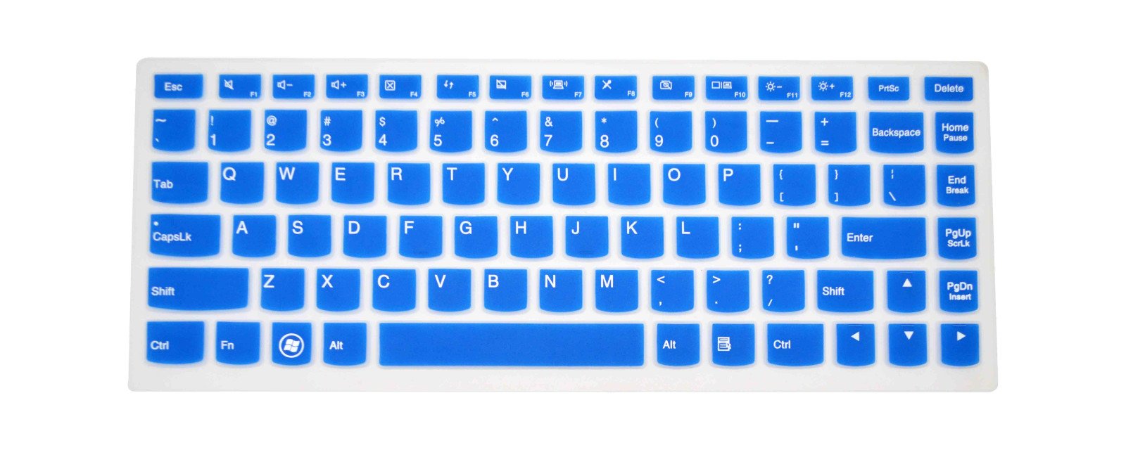 PcProfessional Blue Ultra Thin Silicone Gel Keyboard Cover for Lenovo Yoga 3 14