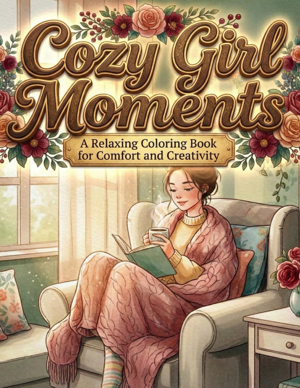 Cozy Girl Moments: A Relaxing Coloring Book for Comfort and Creativity