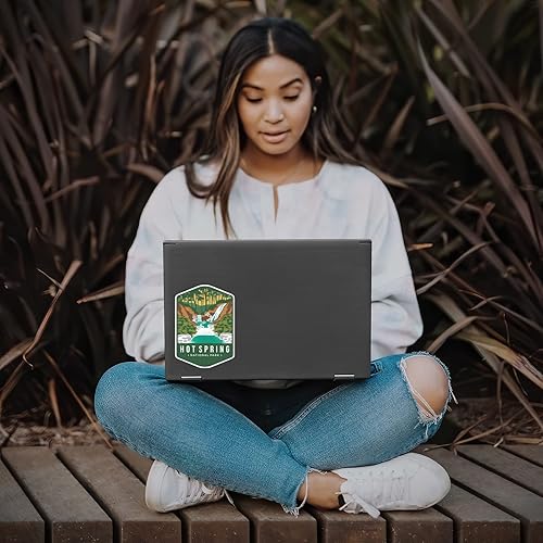 Miniatura 3 de Hot Spring National Park - Calcomanía para coche, portátil, 4 x 5.5 pulgadas (color