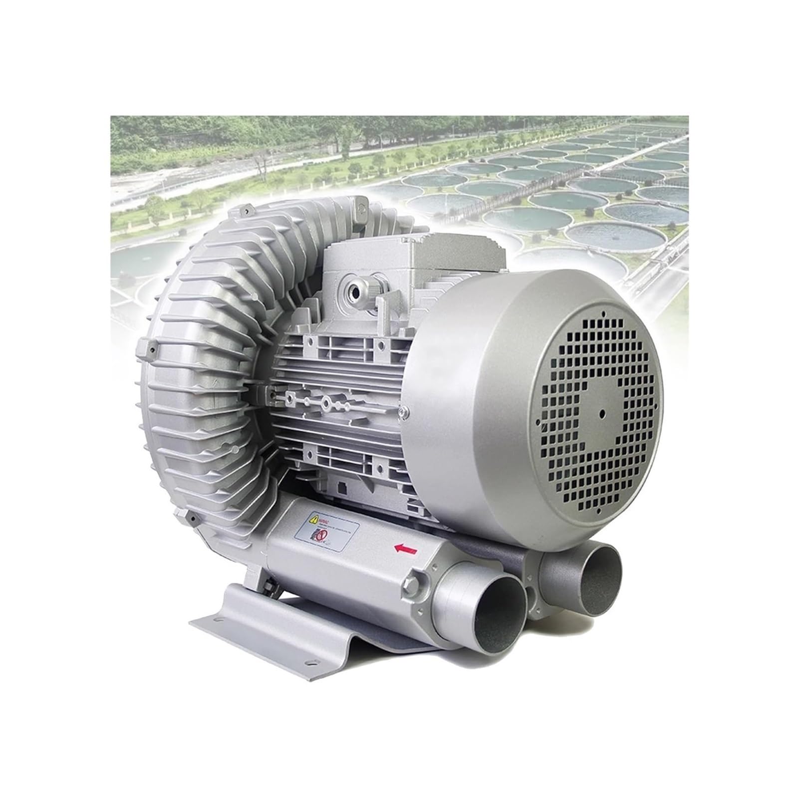 Genérico Dmuchawa regeneracyjna 110 V 0,16 HP - 1,49 HP jednofazowa dmuchawa pierścieniowa wirowa wysokociśnieniowa przemysłowa pompa próżniowa 50 Hz do dmuchania lub zasysania powietrza 15,8 cfm do