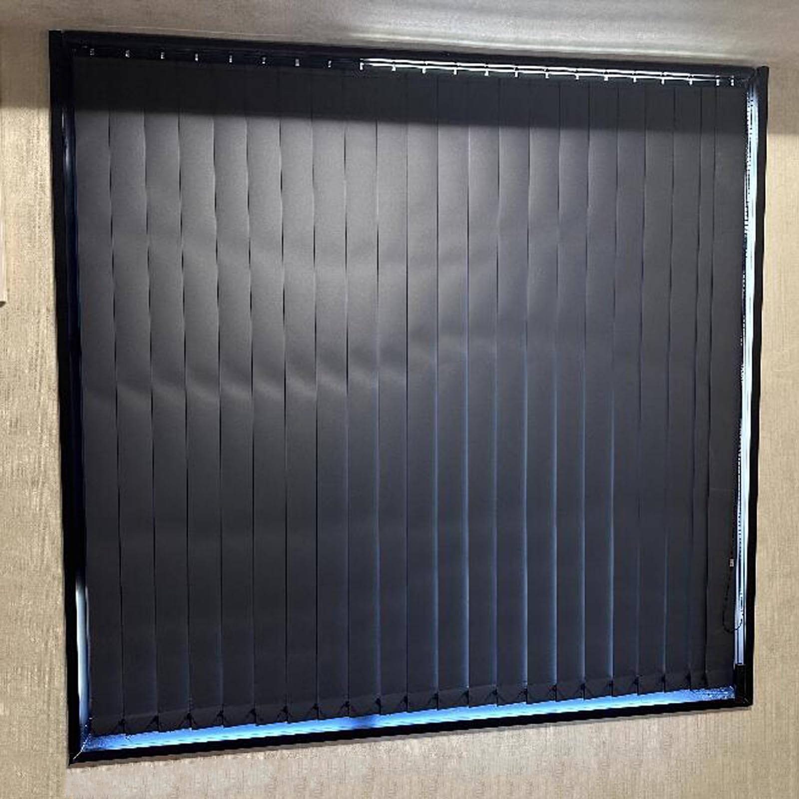 Cortina Lamas Verticales Opaca,Persianas Venecianas Verticales para Protección de la Privacidad y Protección Solar,para el Hogar Oficinas Ventana,Personalizables,Ancho x Alto. (60cm x 280cm)