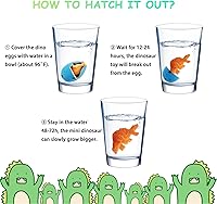 Vista 2 de PRAABDC 60 huevos de dinosaurio para incubar con día de San Valentín, huevos de dinosaurio con juguetes de dinosaurio en el interior, huevos