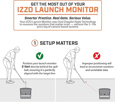 Izzo Golf Swami Launch Master Pro Golf Launch Monitor