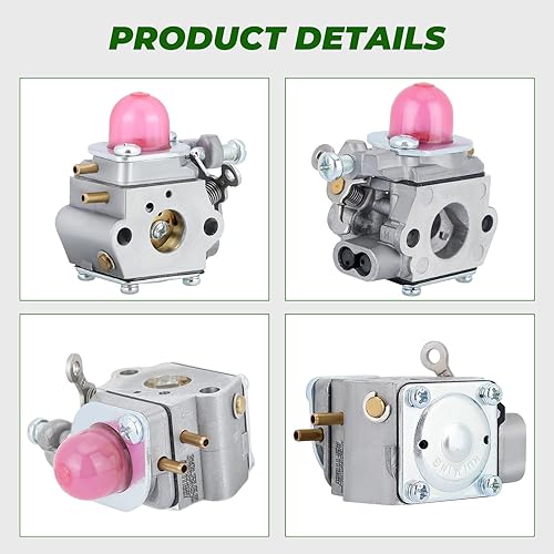 Miniatura 7 de Dalom Carburador TB22EC para Troy-Bilt TB22 TB21EC TB32EC TB42EC TB80EC TB2040XP Trimmer Weed Eater Murray M2500 M2510 Desbrozadora Reemplazar