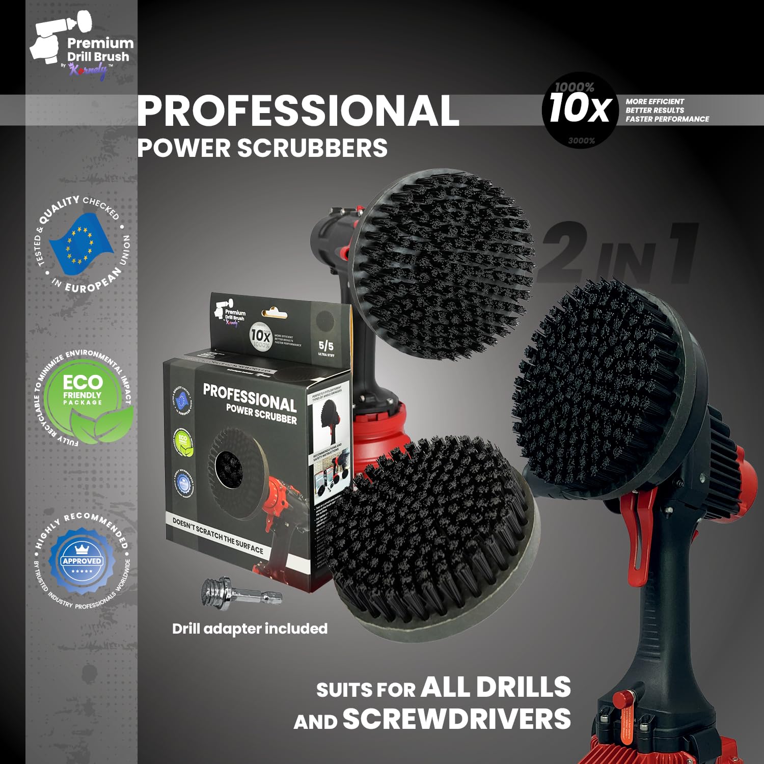 Premium Drill Brush - Heavy Duty Cleaning -7