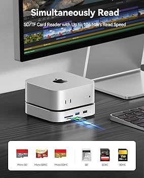 Amazon.com: ORICO MiniLink Mac mini M4 Hub with SATA SSD Enclosure