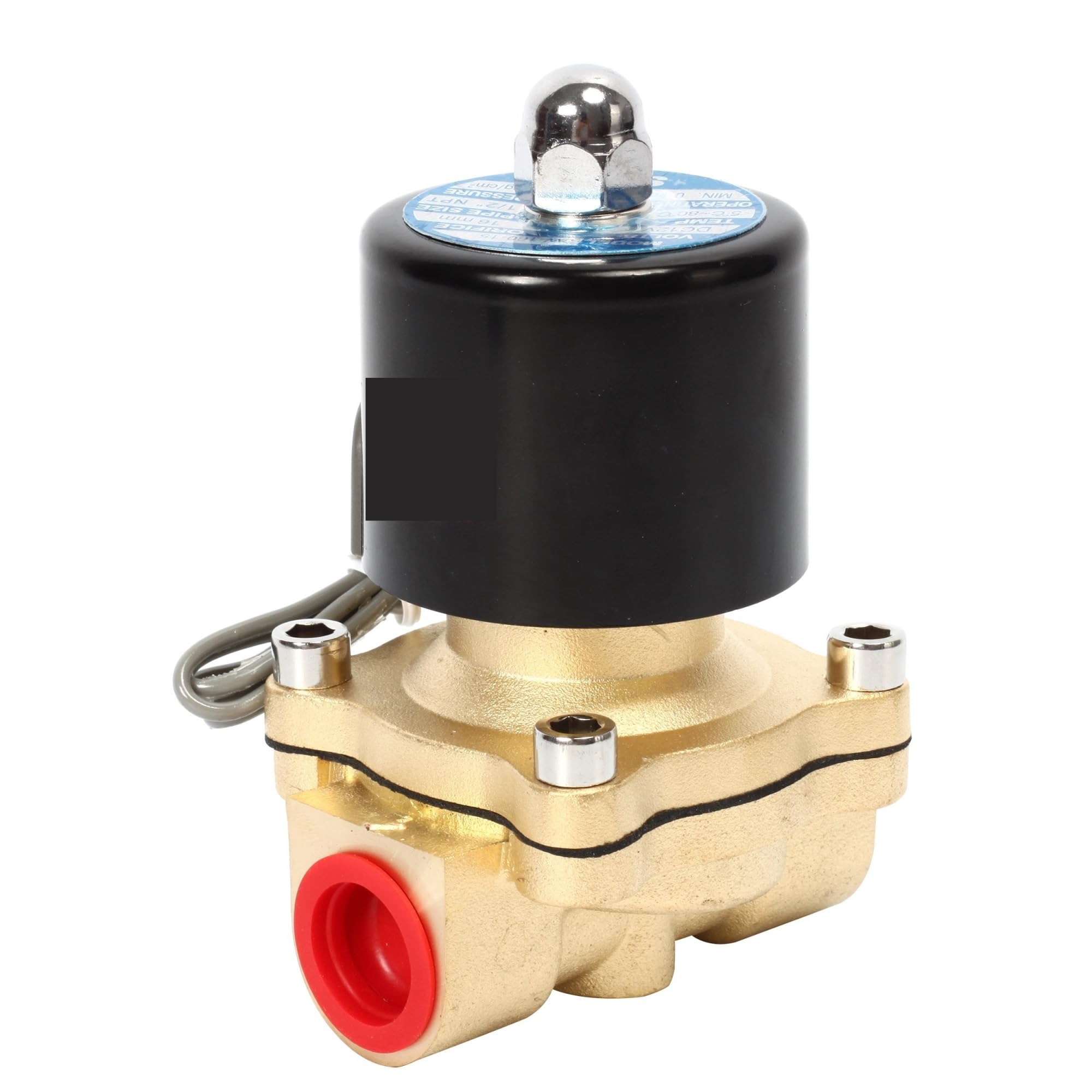 Électrovanne 12V laiton normalement fermée 2W160-N15 pour eau air diesel