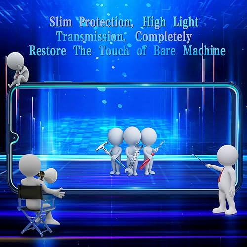 Miniatura 5 de MAYtobe Paquete de 2 protectores de pantalla para Motorola Moto G Play 2021, película de vidrio templado, sin burbujas, compatible con fundas, fácil