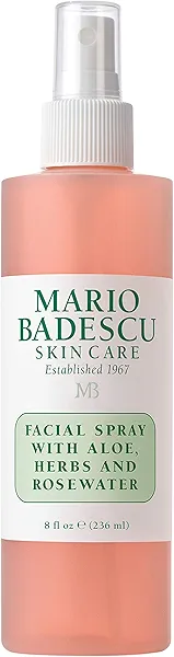 Mario Badescu Facial Spray with Aloe, Herbs and Rose Water for All Skin Types, Face Mist that Hydrates, Rejuvenates & Clarifies