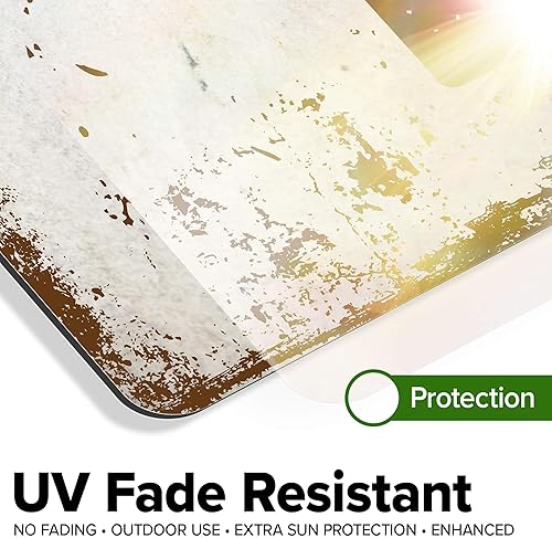 Miniatura 789 de My Sign Center - Letrero personalizado, 11 colores de fuente, 13 estilos de fuente, 4 opciones de agujero, 22 tamaños, 8 x 32 pulgadas, sin óxido,