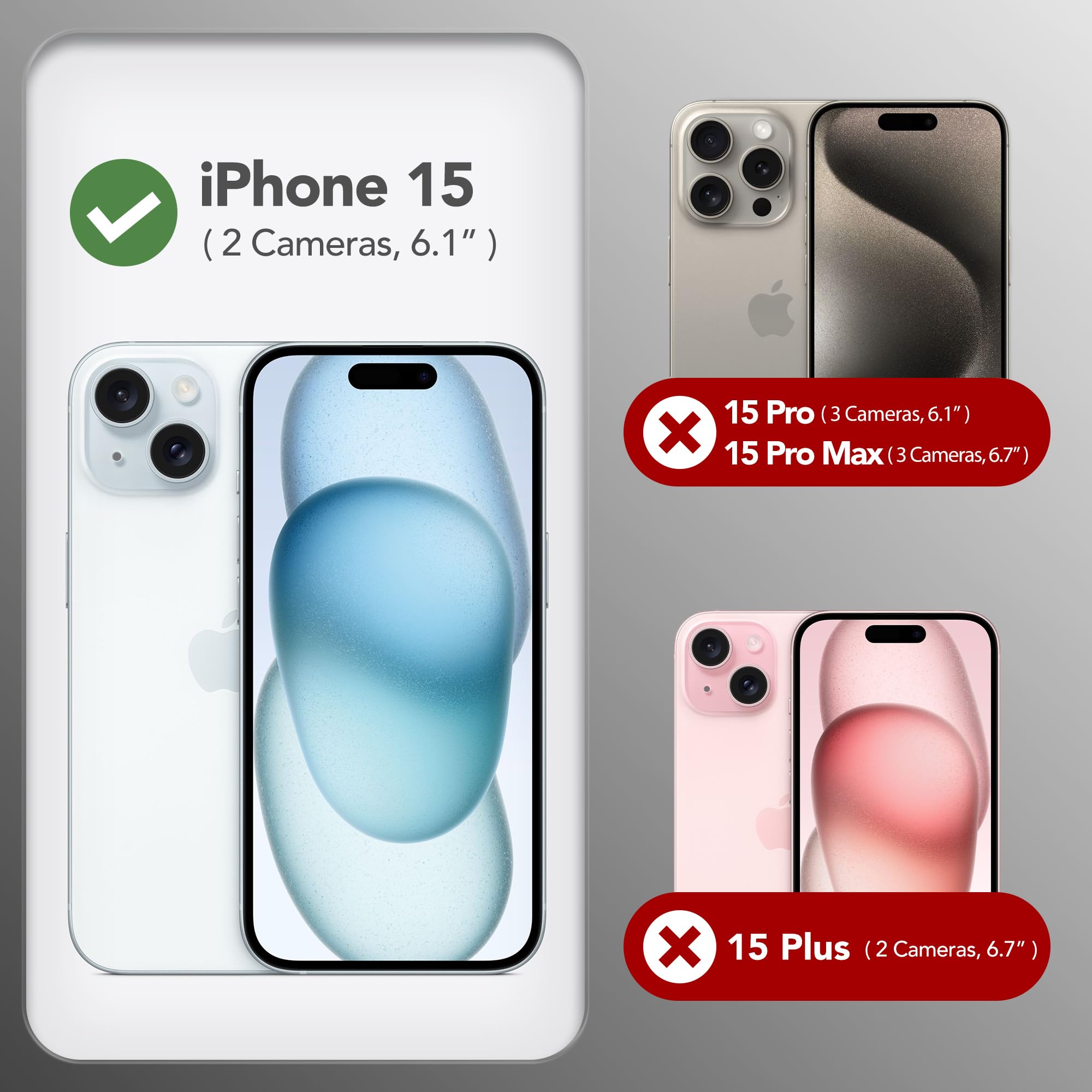 GONEZ Funda magnética para iPhone 15, funda de silicona, color naranja