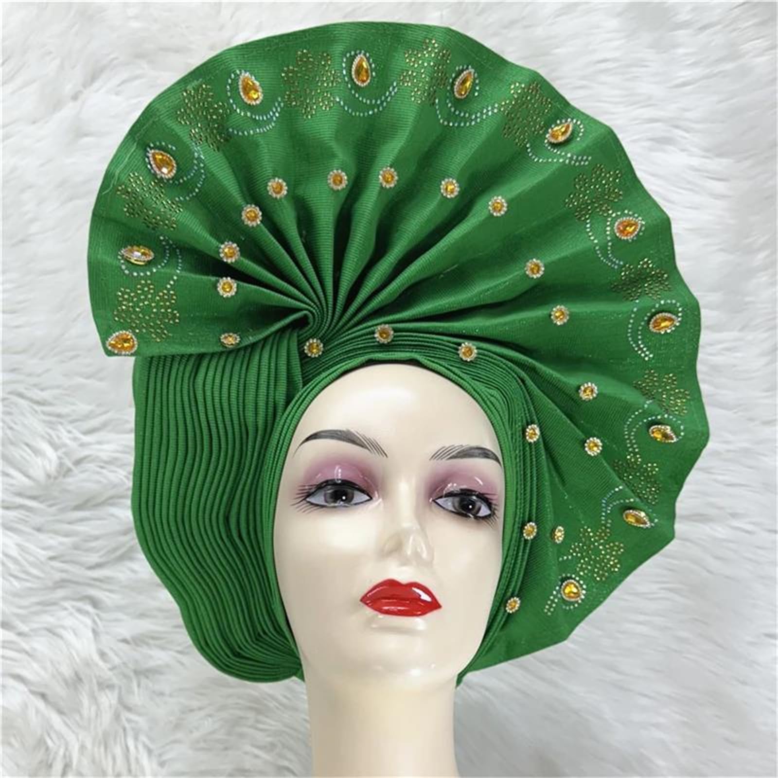 Diadema africana de Nigeria, turbante, bufanda para la cabeza, sombreros hiyab, sombreros africanos