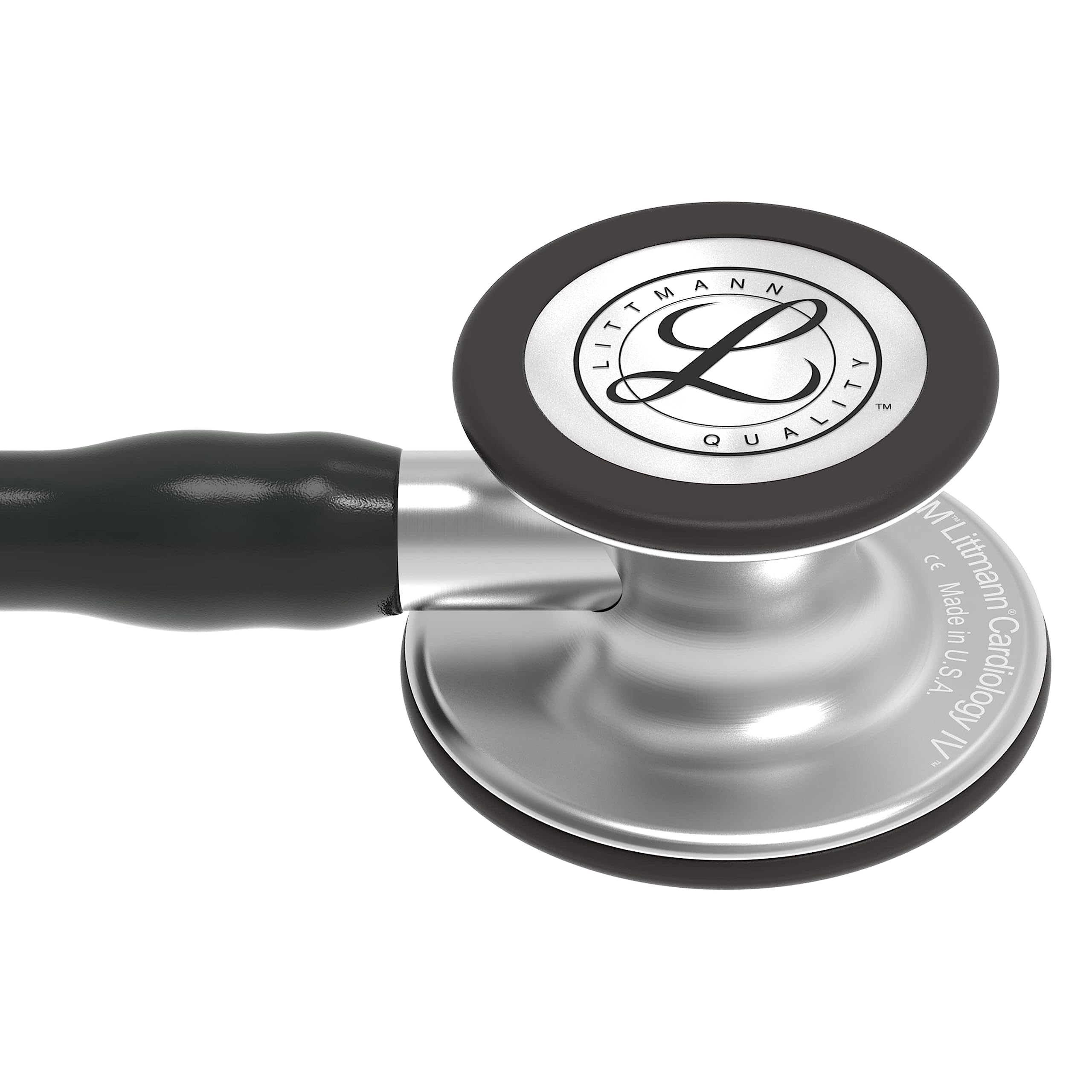 3M Littmann Cardiology IV Estetoscopio con Grabado Gratuito y Linterna Pupilar de Regalo (Negro)