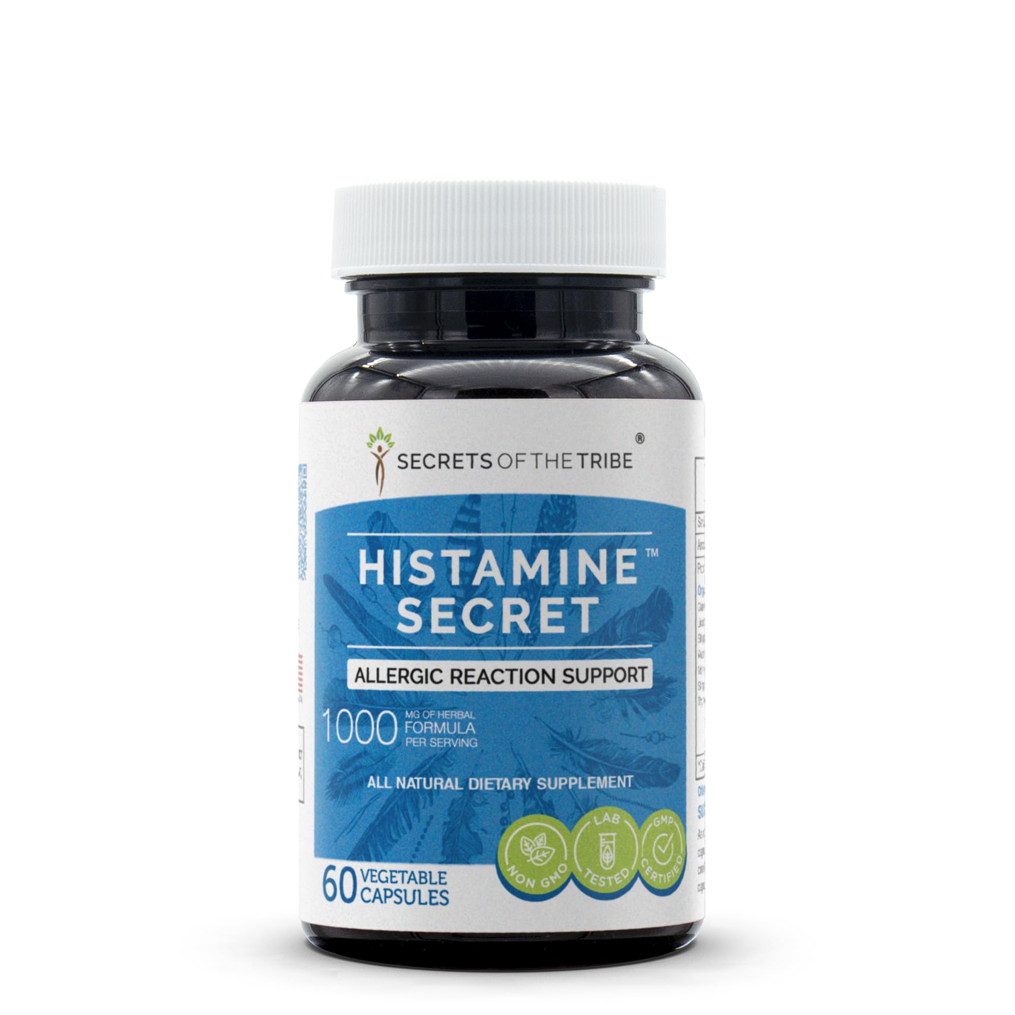 Secrets of the Tribe - Histamine Secret, Allergic Reaction Support, Herbal Supplement Blend (60 Capsules)