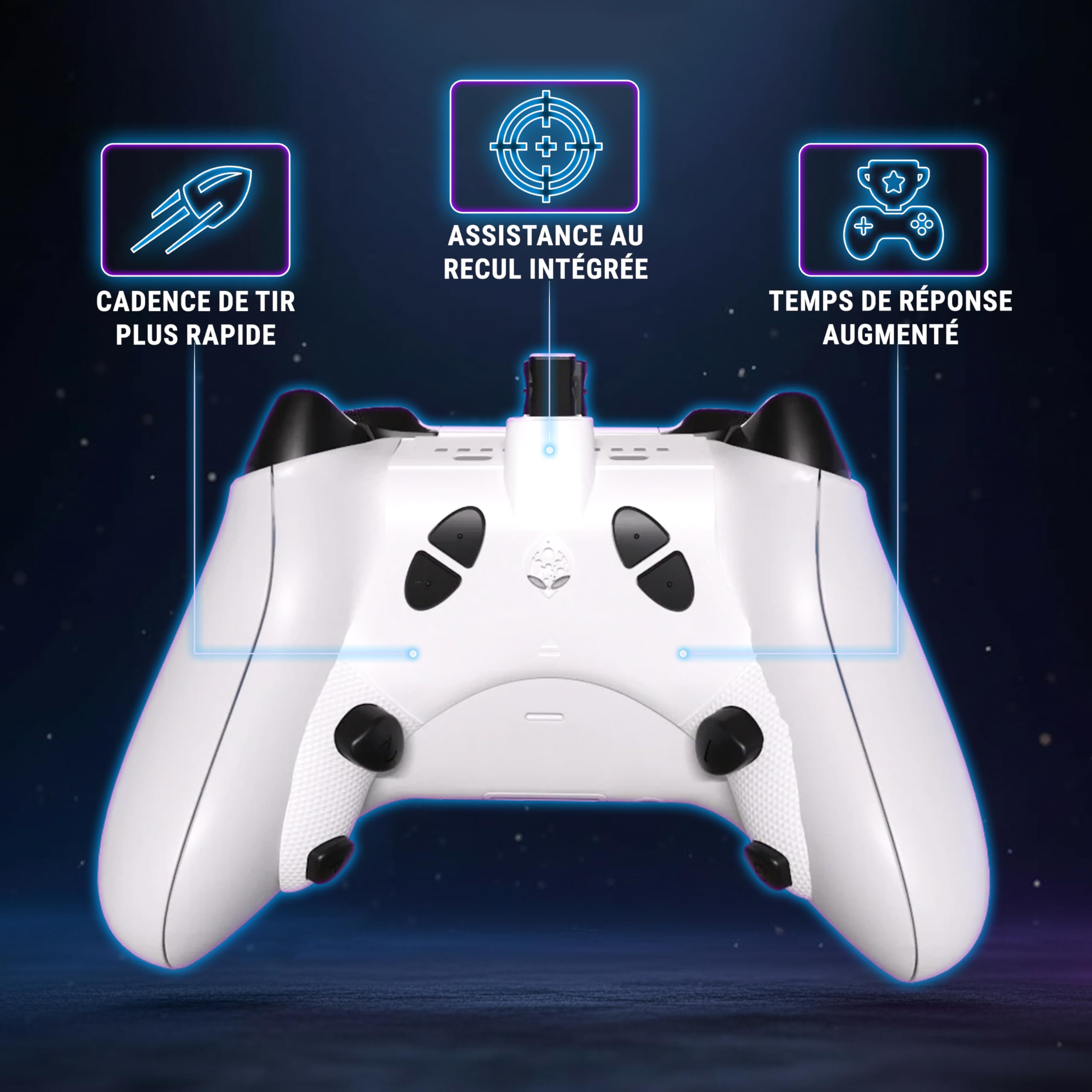Collective Minds Strike Pack ‘Eliminator’ pour Xbox | MOD Pack filaire avec 4 boutons arrière reprogrammables | MODs FPS intégrés | Accessoire Plug-and-Play pour manettes Xbox Series X|S et Xbox One