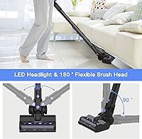 Vista 4 de Cordless Vacuum Cleaner, 4-in-1 Vacuum Cleaners for Home, Handheld Vacuum Cleaner with 40 mins Runtime, Stick Vacuum for Apartment, Carpet, Black 1