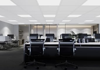 2x2Ft, Flat LED Panel Light for Office/Home- Power&CCT, 20/25/30/35/40W,3000/3500/4000/5000/6500K,120-277V, UL/DLC,5600 Lumen, Recessed Drop Ceiling, Lay in Fixture,(1 Pack)