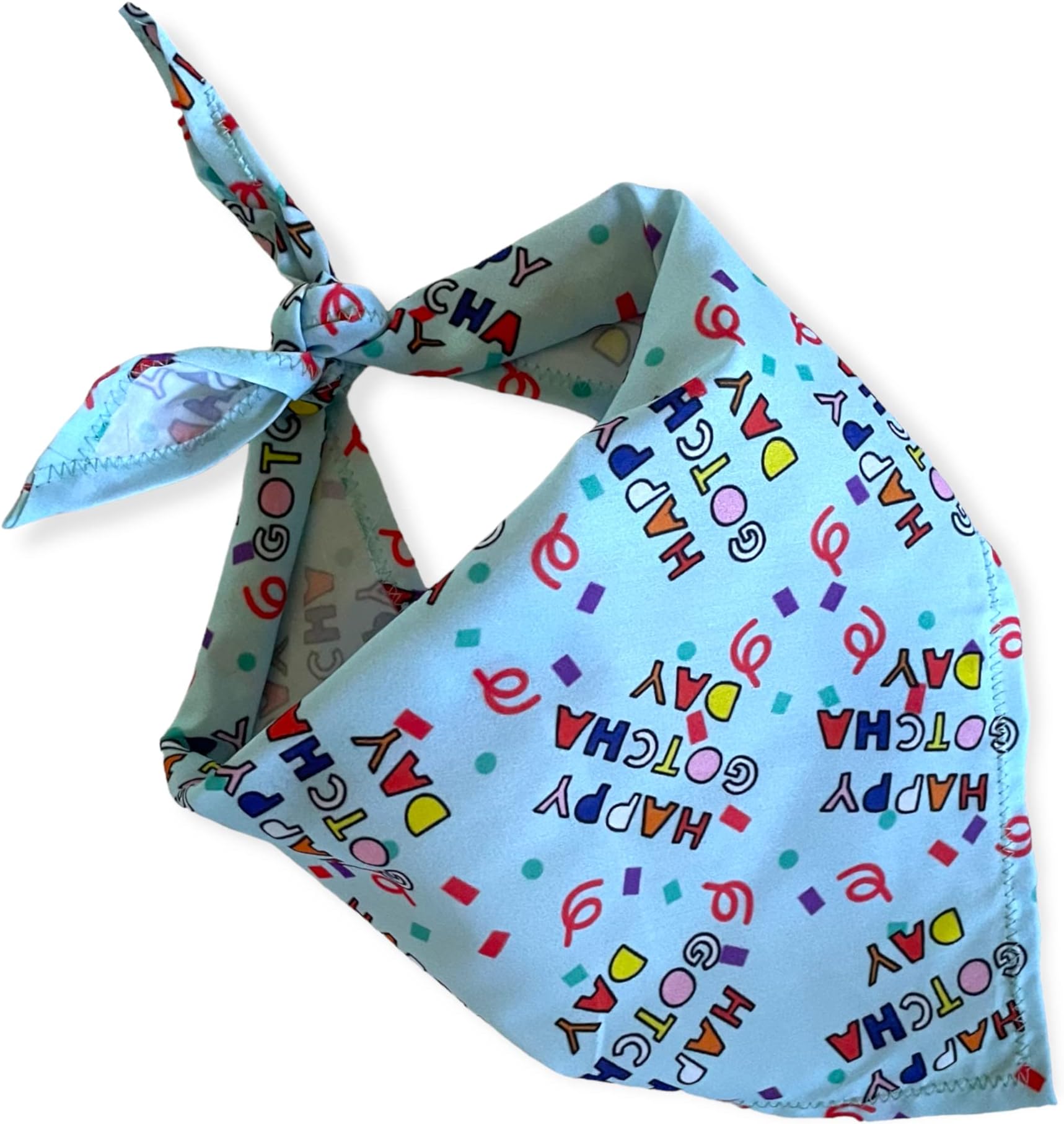 W Brings Happy Gotcha Day WoofBox Birthday Celebration Dog Bandana | This Stunning Gorgeous Dog Bandana Scarf is Perfect for Your Dog’s Birthday Celebration. One Size Fits All.