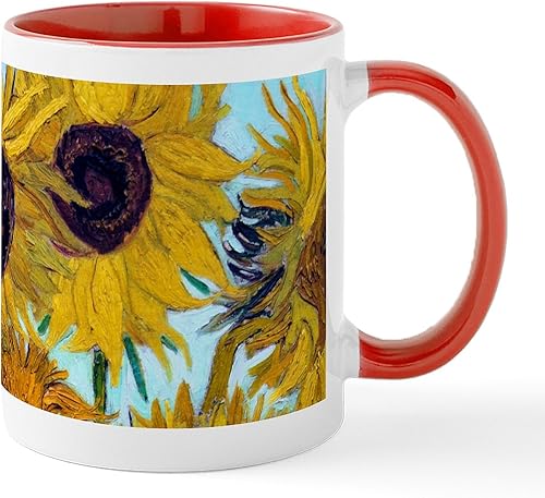 Miniatura 7 de CafePress Van Gogh Irises 1889 - Taza de café de cerámica (11.0 fl oz)