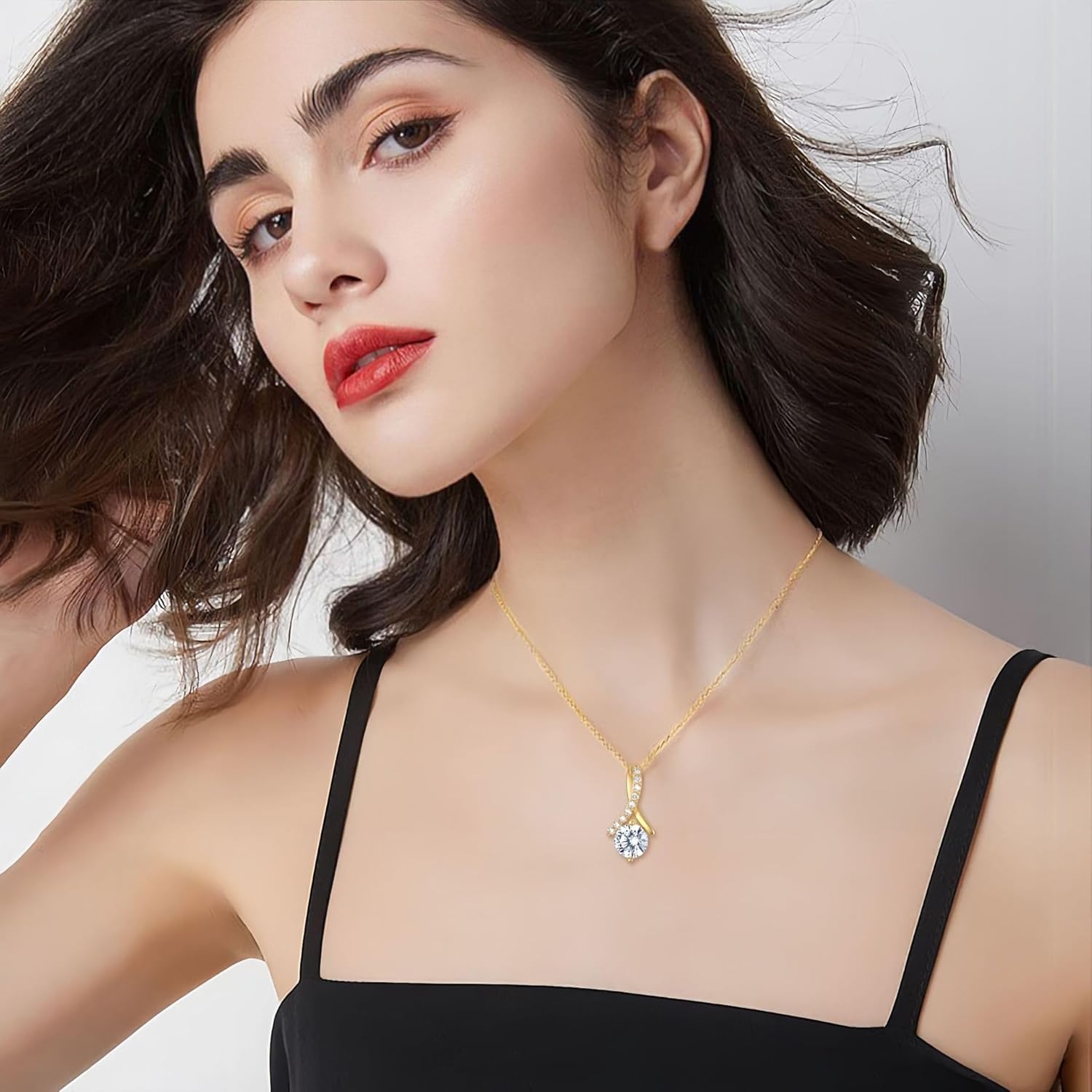 LIU JUN To My Daughter Necklace - Birthday, Christmas, New Year Gift From Dad Mom With Inspirational Message Card - Image 2