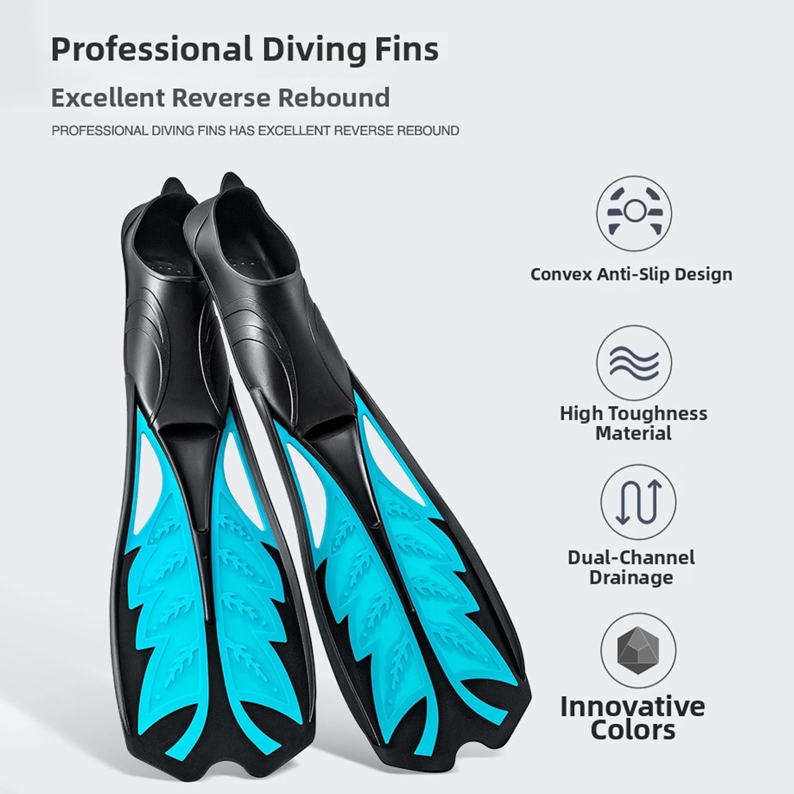 VGEBY Equipo de Buceo, Equipo de Snorkel Profesional, Juego de Snorkel para Adultos con Máscara a Prueba de Fugas, Aletas Ajustables con Parte Superior Seca para Exploración