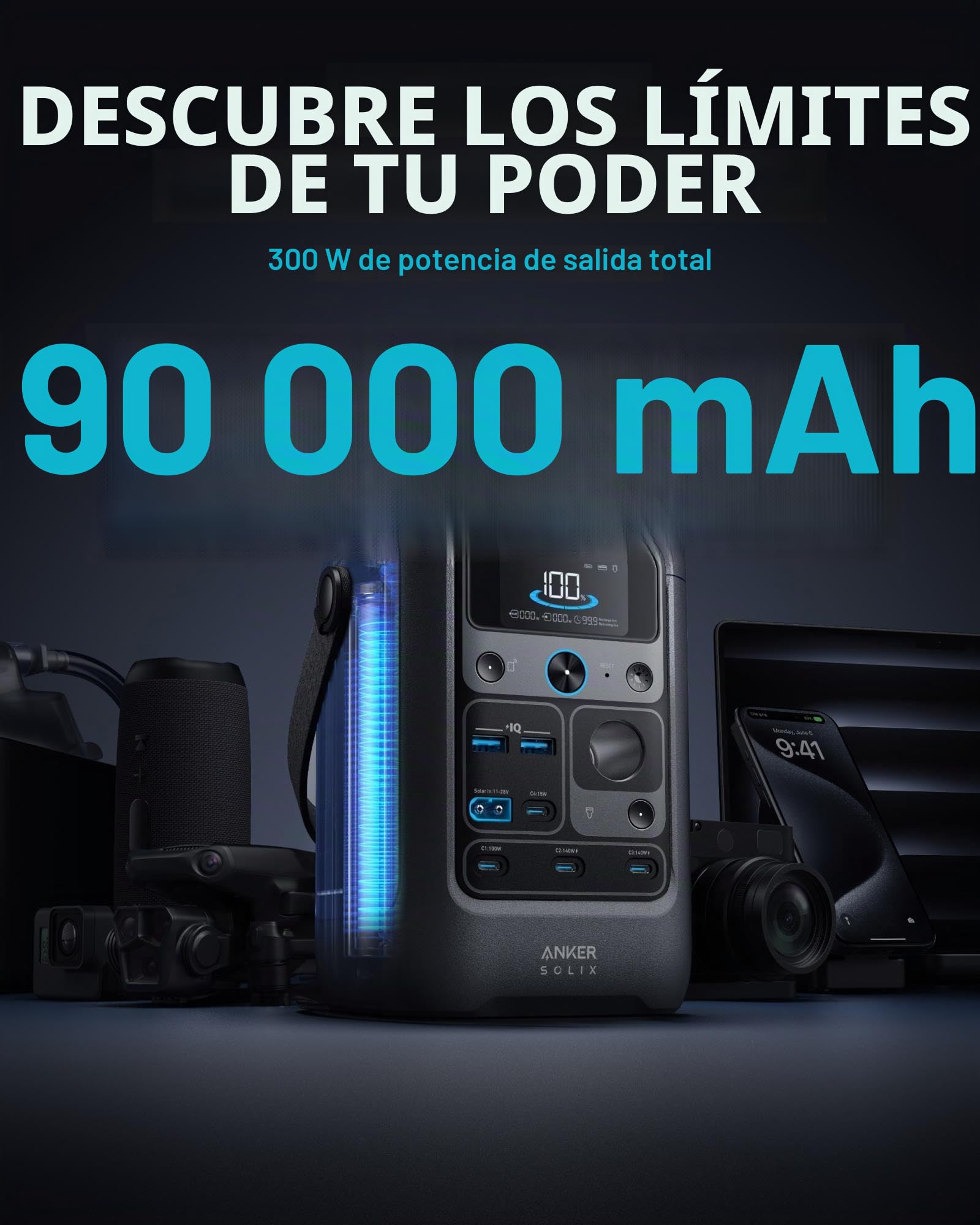 Anker Innovations Solix C300x Dc+ Ps60 Faltbares Solarpanel (b1728311)