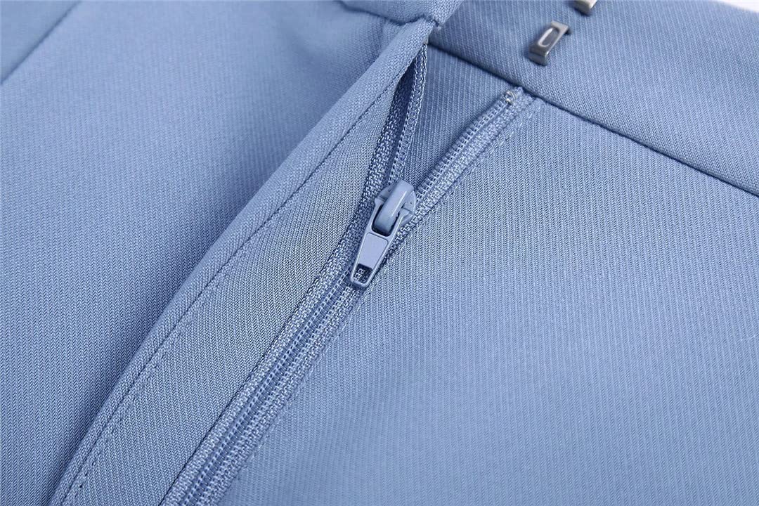 Set da donna a 2 pezzi con doppio petto e pantaloni con bottoni a risvolto a due pezzi