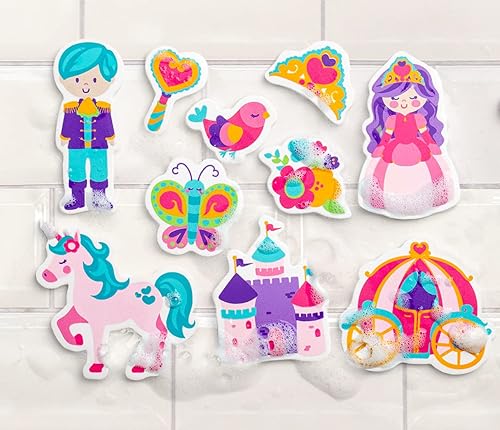 Miniatura 8 de Stephen Joseph, Juego de juguetes de 10 piezas de personaje de baño de espuma flotante, tiburón