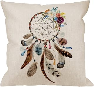 feather design cushions
