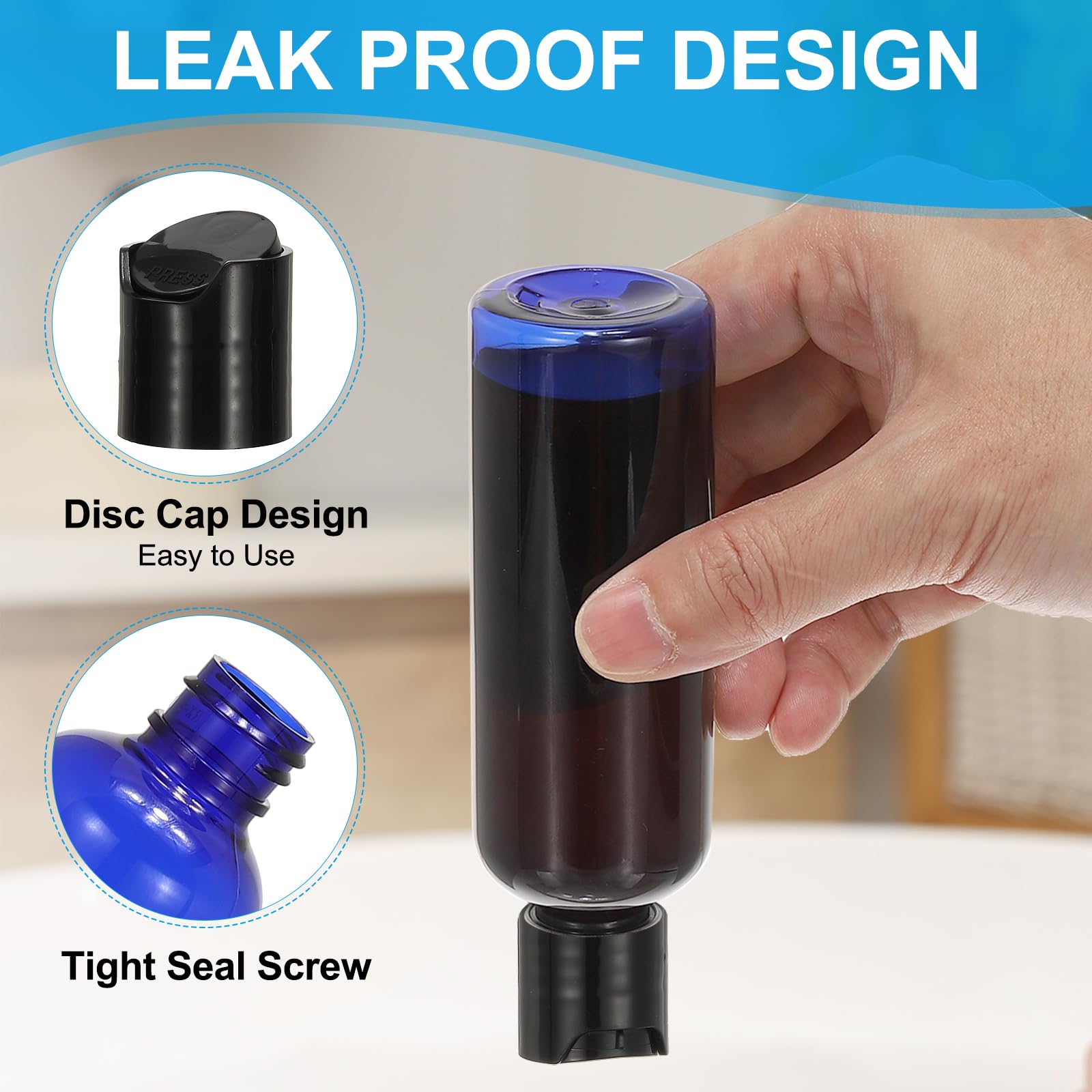 PATIKIL Travel Bottles with Disc Cap - Image 4