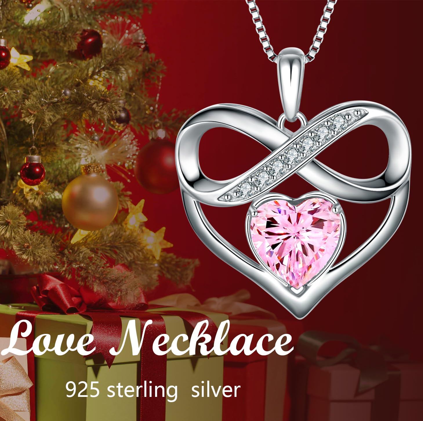 Collana con ciondolo a forma di cuore infinito, regali per la festa della mamma donna moglie anniversario compleanno natale gioielli regali San Valentino per lei