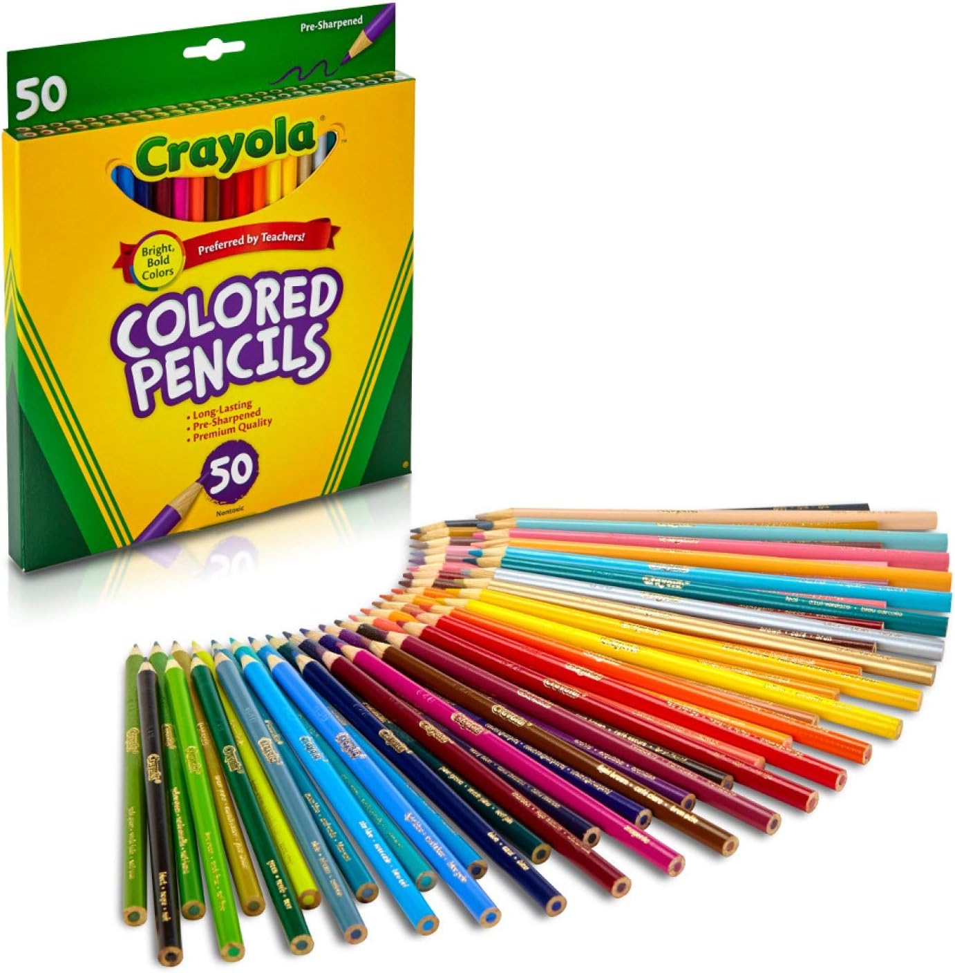 Crayola Colored Pencils, 50 Count